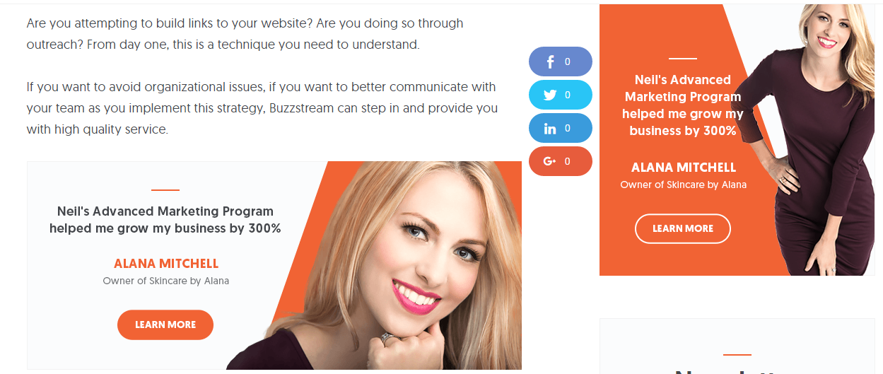 "Too many breaks for self-promotion." - Caroline